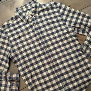 Buffalo Jackson Trading Co Shirt Mens Extra Large Blue Plaid Flannel Button Down